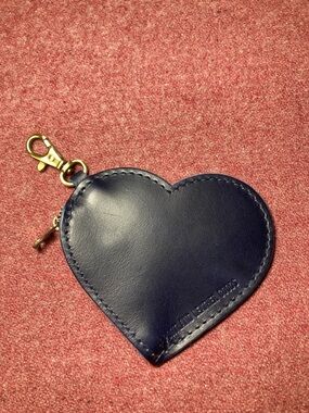 PORTLAND LEATHER Heart Pouch Coin Purse